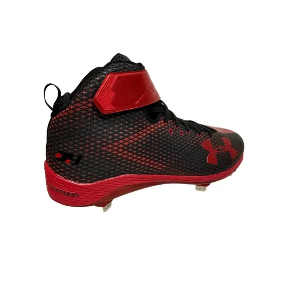 Under Armour Harper 7 RM‎ Baseball Cleats Red Black Mens 11.5 - Picture 4 of 8